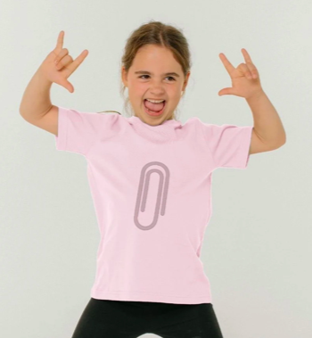 SortiBag's tweet image. Ready for connection. 💗📎 Join Our #MindTimeMission With This Organic Cotton Jumbo Clip Print T-Shirt in Pink. In partnership with @Teemillstore the pioneering sustainable fashion platform. sorti.teemill.com