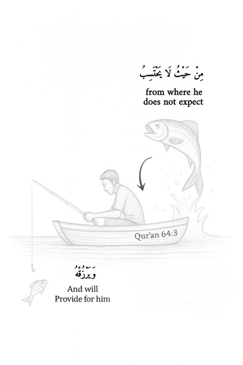Alquranconnect's tweet photo. وَيَرْزُقْهُ مِنْ حَيْثُ لَا يَحْتَسِبُ
“And He will provide for him from where he does not expect.” (65:3) https://t.co/gfwTPo2fXk