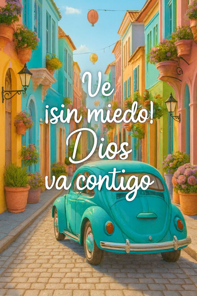 "Ve sin miedo: no estás solo, Dios te acompaña en cada paso."