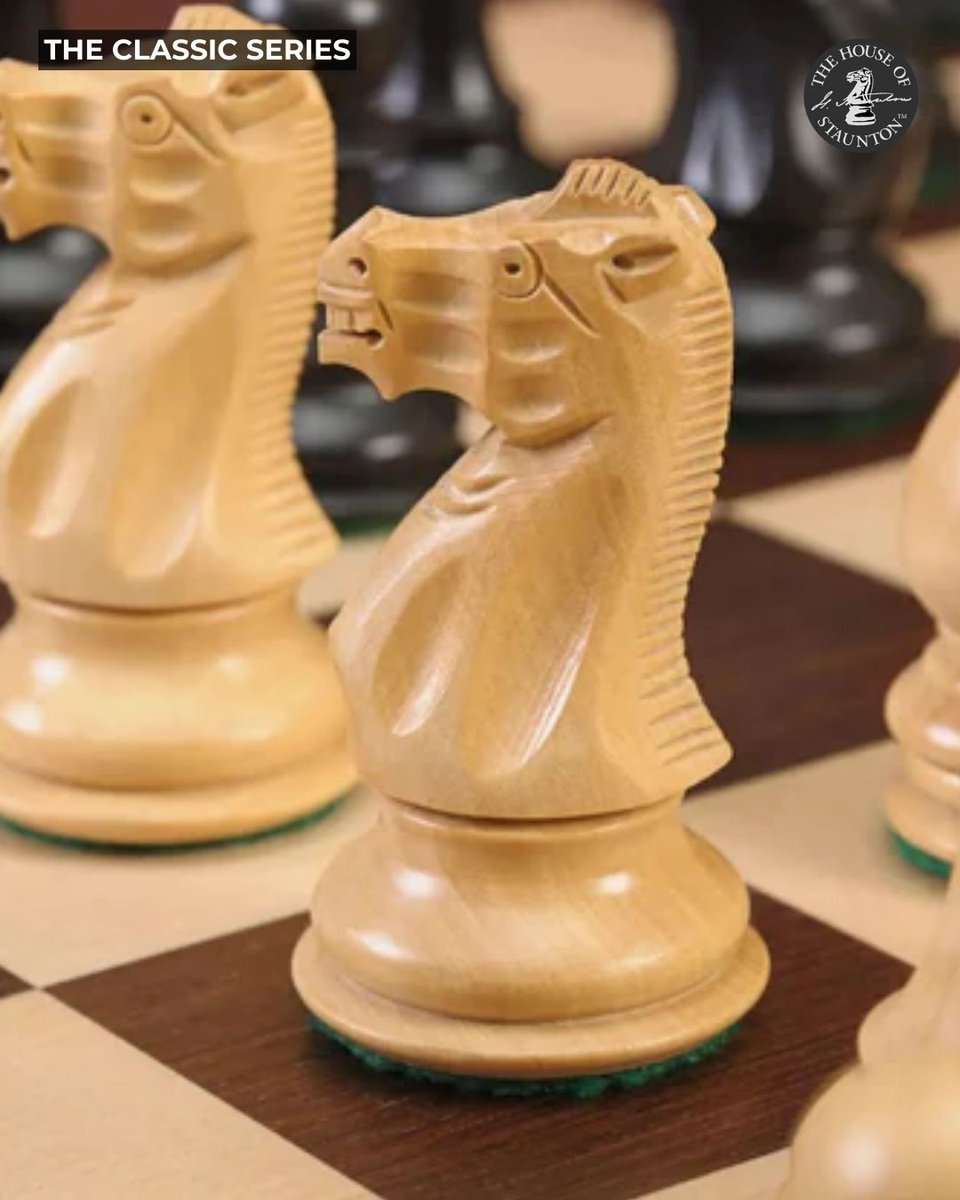 HouseOfStaunton's tweet image. Knowing where to start if you&apos;re new to chess can feel overwhelming. Read our guide for actionable steps and resources for new players to take the guesswork out: tr.ee/beginnerguide

Featured pieces: the Classic Series: tr.ee/classic
