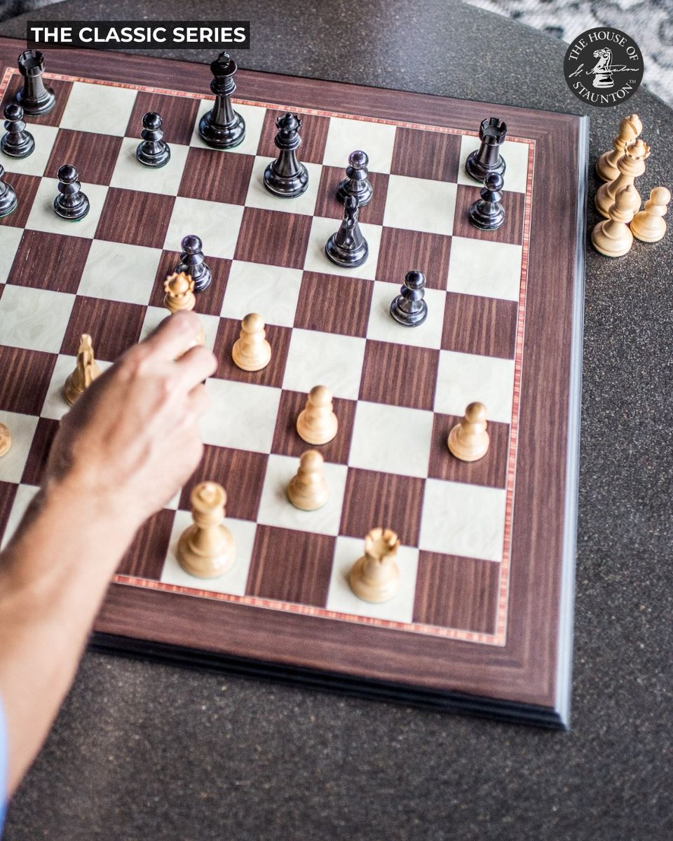HouseOfStaunton's tweet image. Knowing where to start if you&apos;re new to chess can feel overwhelming. Read our guide for actionable steps and resources for new players to take the guesswork out: tr.ee/beginnerguide

Featured pieces: the Classic Series: tr.ee/classic