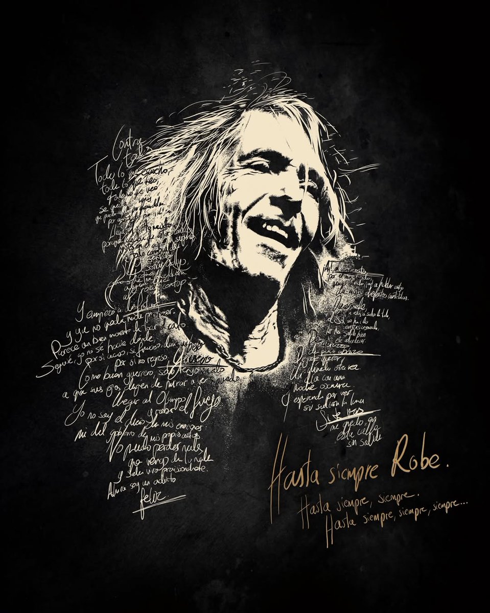 Y aquí nos dejas, en esta calle sin salida; pero con todas tus canciones para poder sobrellevar esta vida.  

#Robe