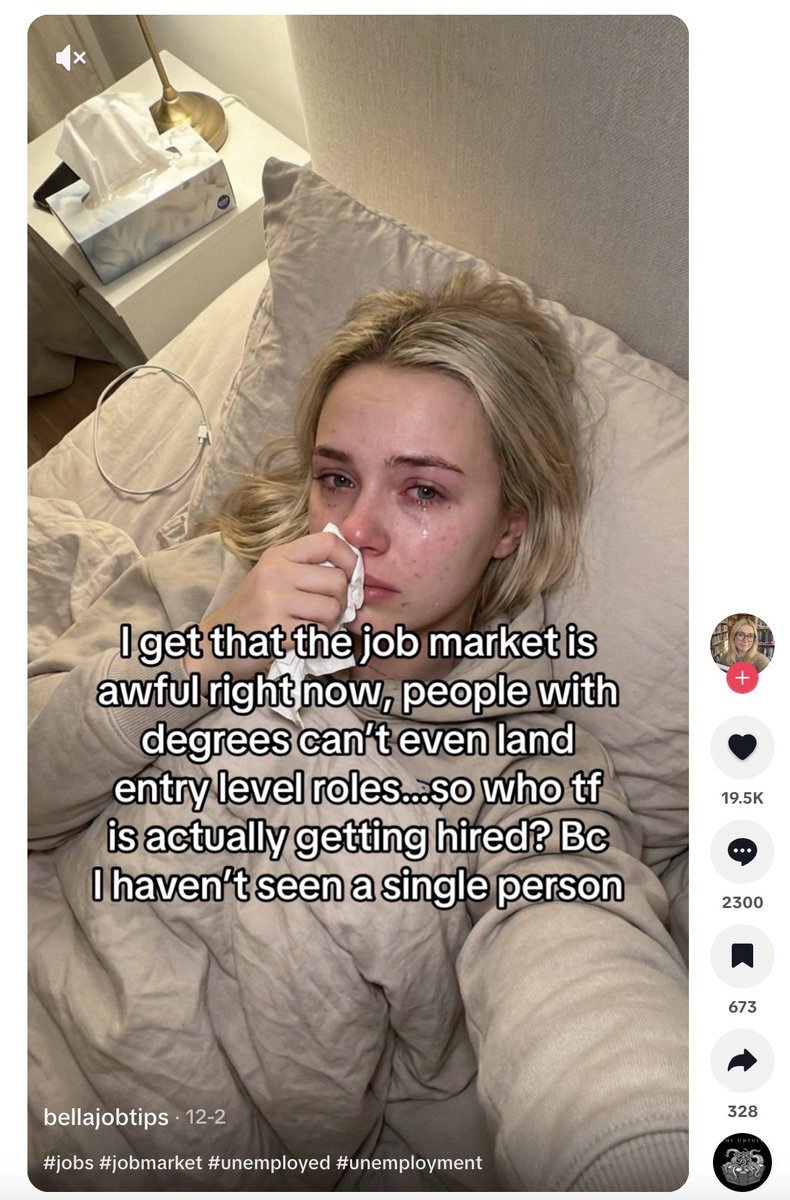 this account was started two weeks ago and has been absolutely crushing it with one-page slideshows

the link in the bio redirects to an ai education platform called <a href="/SoverinAI/">Soverin</a> 

with the entry level job marketing being the worst it has been since probably the 2008 financial