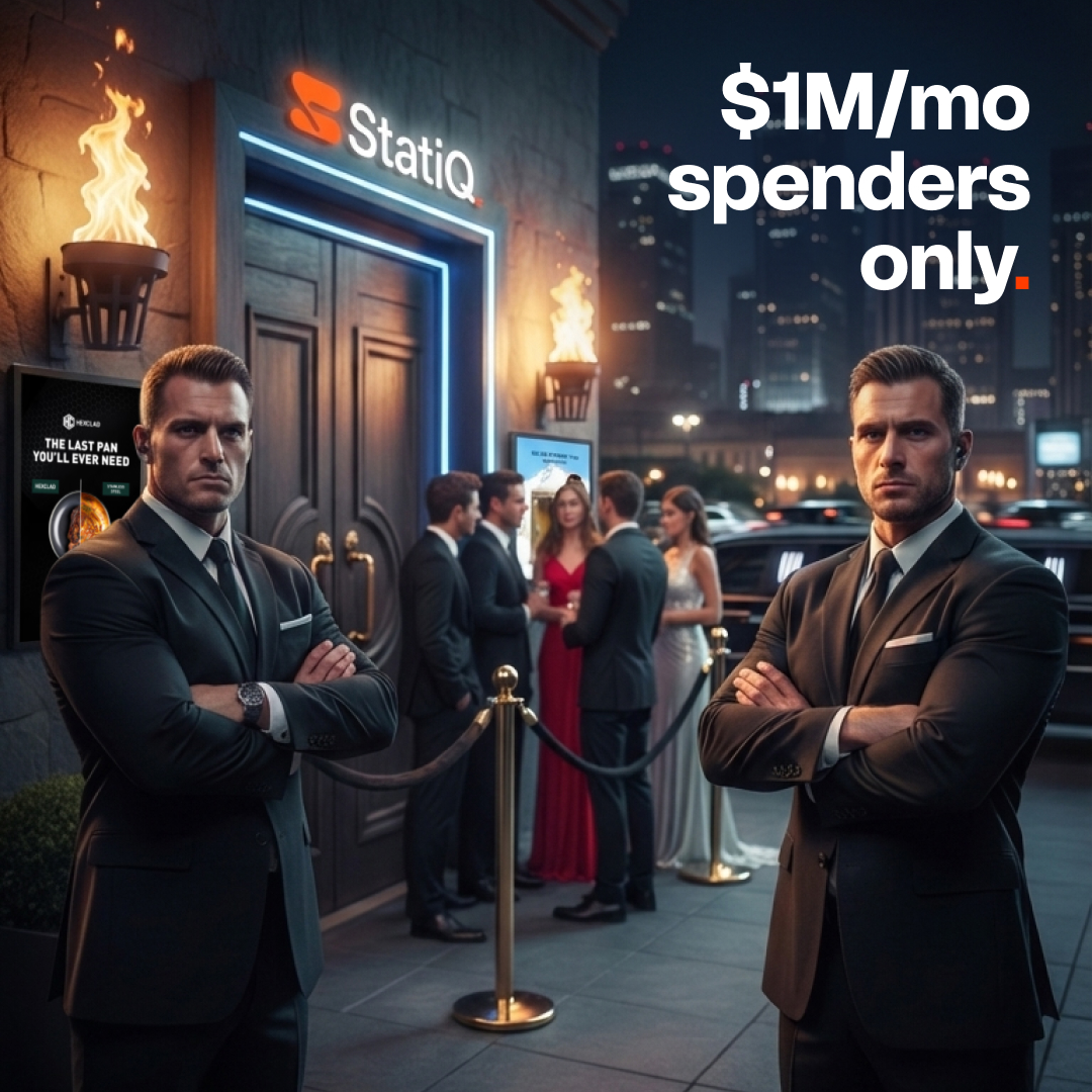 This is going live on Meta tomorrow lol we're having so much fun - scaling our own static ads budget.

Putting our money where our mouth is.