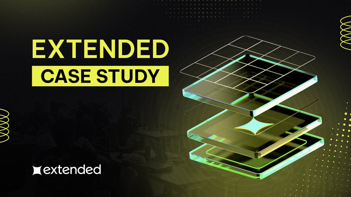 Extended Growth Case Study 🚀

In just 6 months, <a href="/extendedapp/">Extended</a> went hyper-growth mode, hitting $100M+ TVL and consistently pushing $1B+ daily volume.

Here’s how they scaled into the #1 Dapp on <a href="/Starknet/">Starknet (BTCFi arc) 🥷</a> 👇