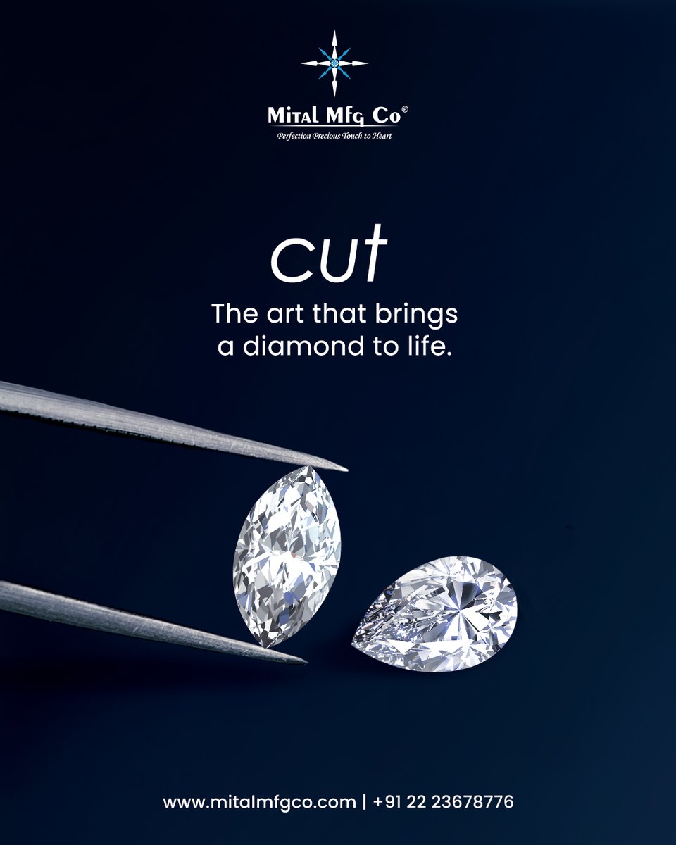 MitalMfgco's tweet image. The right cut transforms light into magic.
Crafted with precision, perfected with expertise our diamonds shine brighter because every angle is intentional.
#MitalMfgCo #DiamondCut #PerfectCut #DiamondCraftsmanship #4Cs #DiamondEducation #FineJewelry #JewelryMakers #LuxuryDiamonds