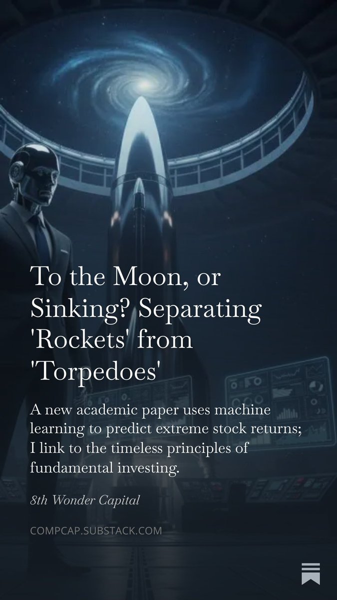 Haiku of the Day for "To the Moon, or Sinking? Separating 'Rockets' from 'Torpedoes'"

Machines learn the truth:
Strong balance sheets, lean profits —
Winners hide plainly.

substacktools.com/sharex/_s4tDWAq