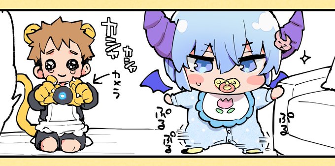 赤ちゃん4コマずっとこんな感じなんで大丈夫か…ってなってる