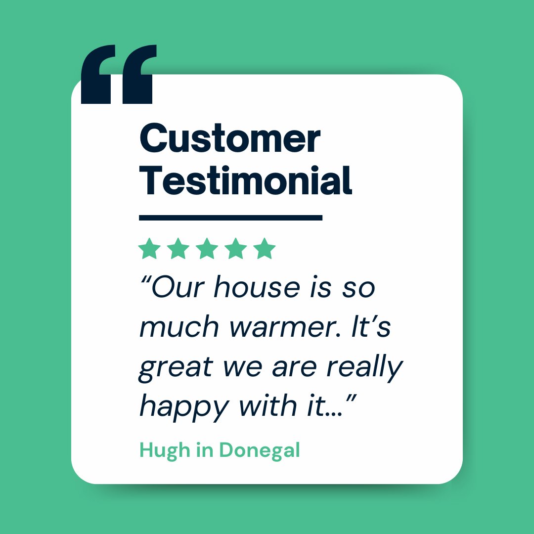 BrusnaEnergySol's tweet photo. Customer Testimonial 💚

Thank you Hugh for your lovely review.  

#CustomerTestimonial #ClientTestimonial #Donegal #Brusna #EnergySolutions #HappyCustomer https://t.co/HSI9cQRTI4