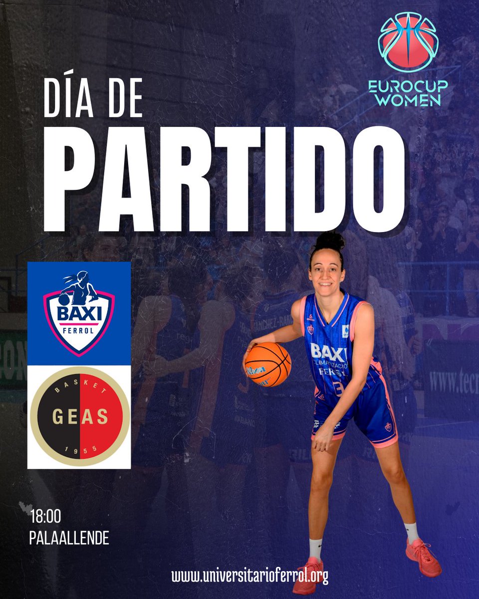 🏀 Día de Partido

<a href="/EuroCupWomen/">EuroCup Women</a> primera ronda Play Off
⏰ 𝟭𝟴:𝟬𝟬 horas
🏟 PalaAllende, Cinisello Balsamo
🆚 <a href="/geasbasket/">Geas Basket</a>