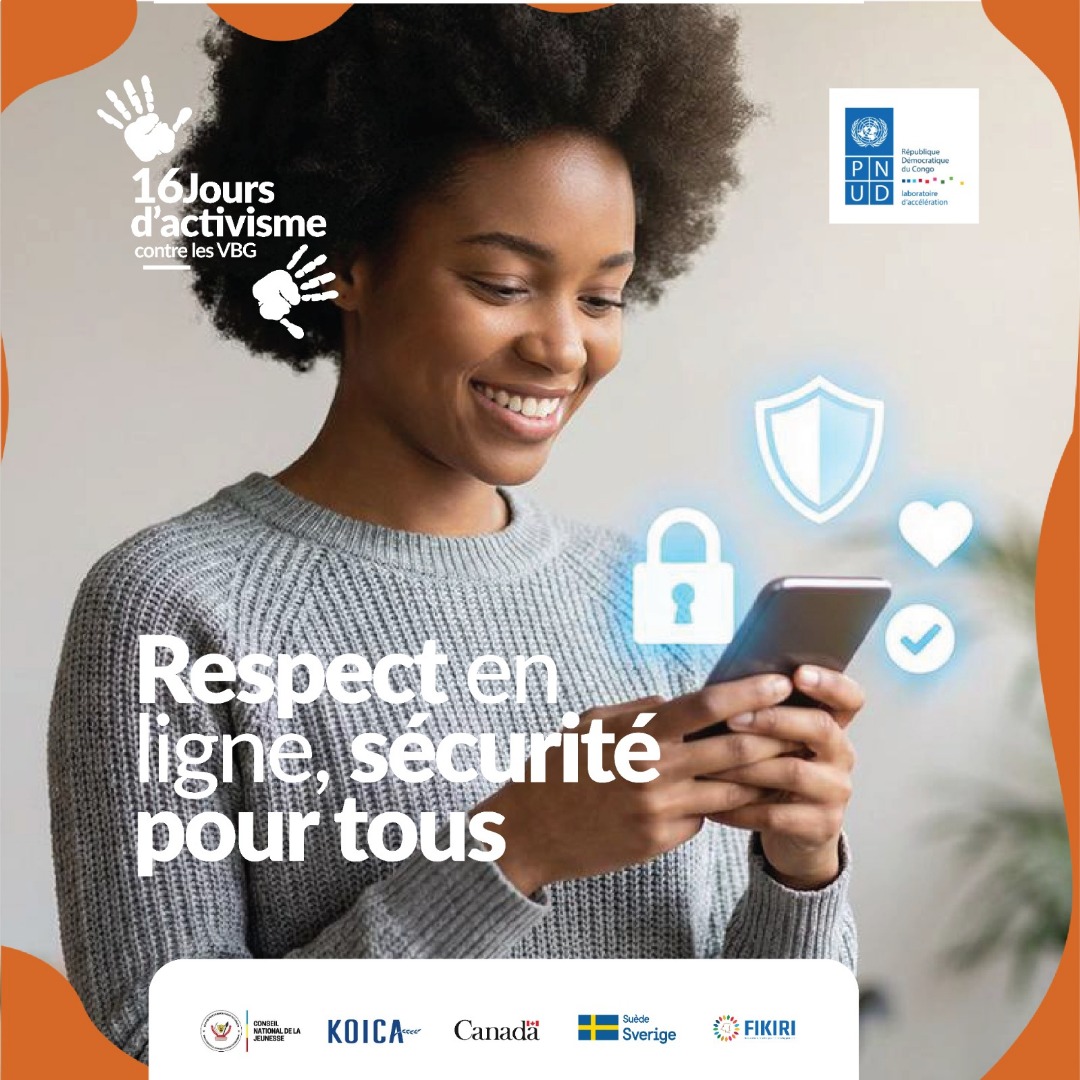 e_kemboka's tweet photo. Respecter en ligne, c’est prendre soin de soi, mais aussi des autres. Pour une sécurité numérique réelle et partagée, gardons cet engagement vivant chaque jour.
#StopVBG #RespectEnLigne #CodeNumeriqueRDC @CnjRDC
@OlivierBampendi @SergeKusinza @EPIENoella @ChristenvieMelly https://t.co/aRWQPEpdTT