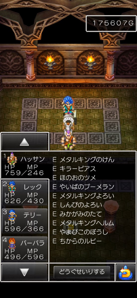 SeSub_'s tweet image. メンバー全員にメタキン鎧、兜、山彦の帽子とか装備させてもう怖いものない