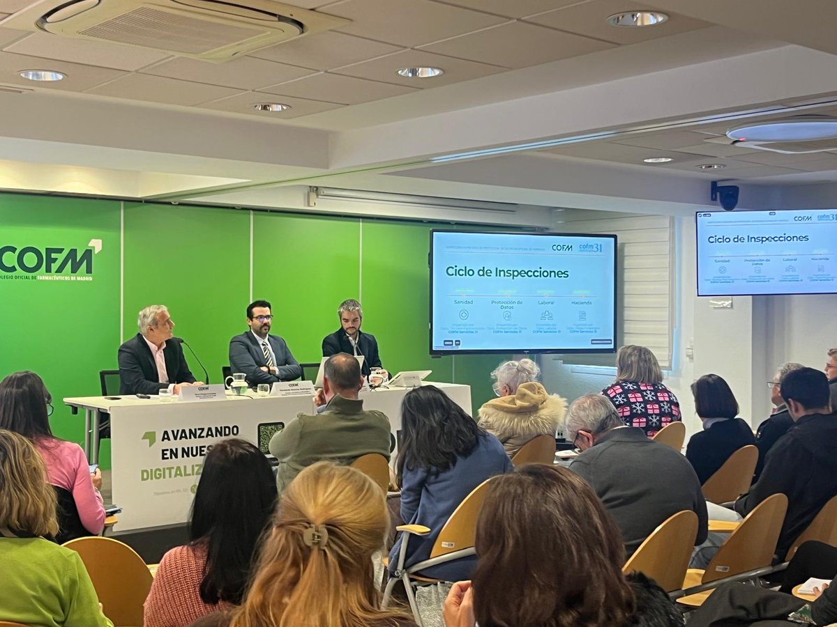 Nueva sesión del ciclo “Inspecciones en la farmacia”, esta vez centrada en protección de datos. El equipo de PD de <a href="/CofmServicios31/">COFM Servicios 31</a> compartieron claves prácticas para afrontar con seguridad las revisiones de la AEPD.
#ProtecciónDeDatos #RGPD #Farmacia