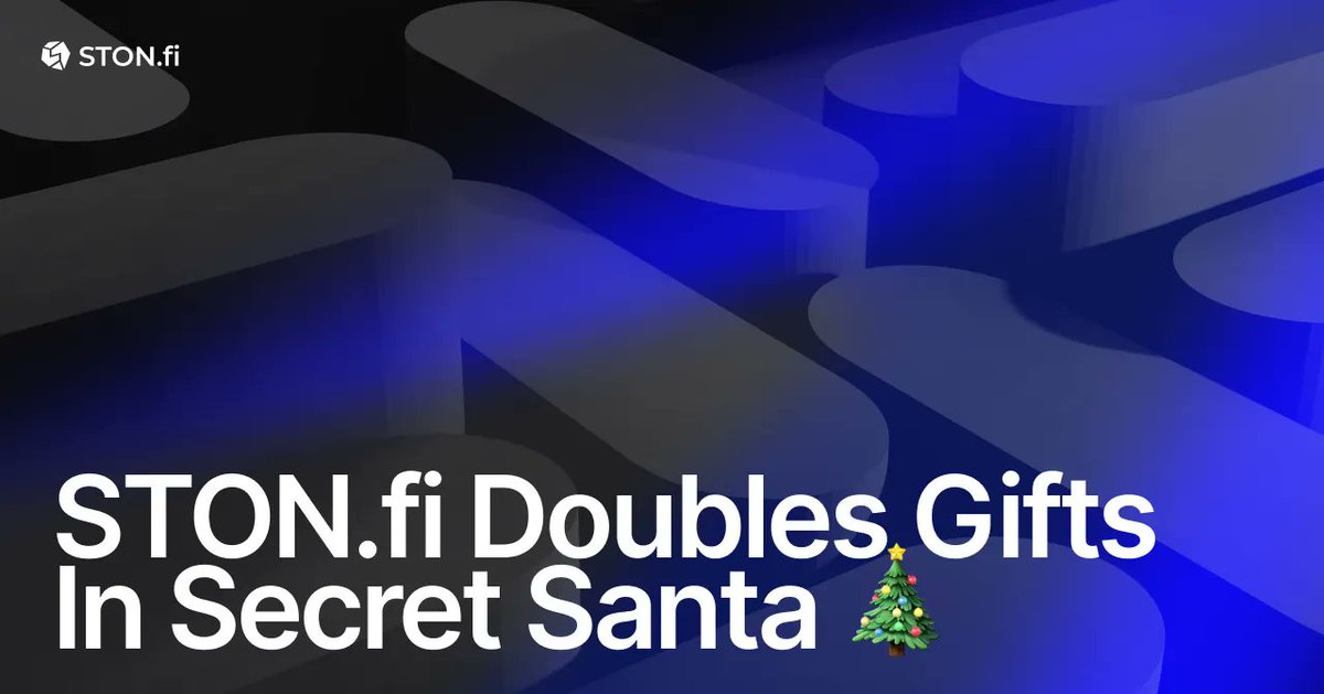 ston_fi's tweet image. 🎅 TON Secret Santa is live — and STON.fi is doubling the magic.

From Dec 9–30, join the Getgems Secret Santa Gift Exchange, and drop a Telegram Gift: getgems.io/secret-santa

On December 30, all gifts get shuffled, and everyone gets a surprise New Year gift from…