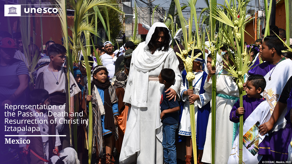 🔴 BREAKING

New inscription on the #IntangibleHeritage List: Representation of the Passion, Death and Resurrection of Christ in Iztapalapa, #Mexico🇲🇽.

Congratulations!

unes.co/20ich #LivingHeritage