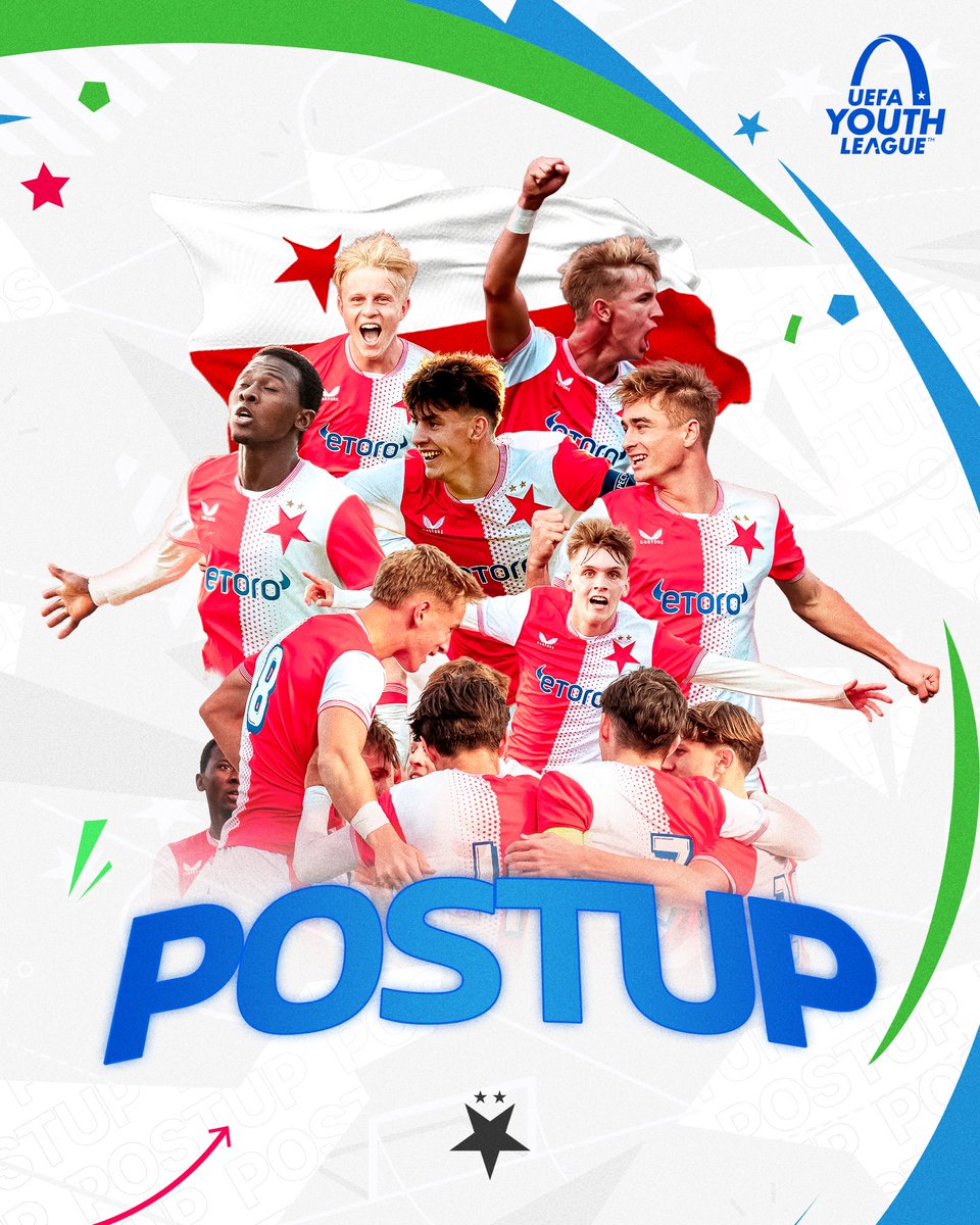 slaviamladez's tweet photo. 🔴⚪️ #SKSU19 se ziskem osmi bodů v ligové fázi @UEFAMensYouth postoupila do jarní části 🤩

Soupeře únorových vyřazovacích bojů se slávisté dozví v pátek 12. prosince. Bude jím jeden z první šestice umístěných týmů. https://t.co/PtkXJ1UgsO