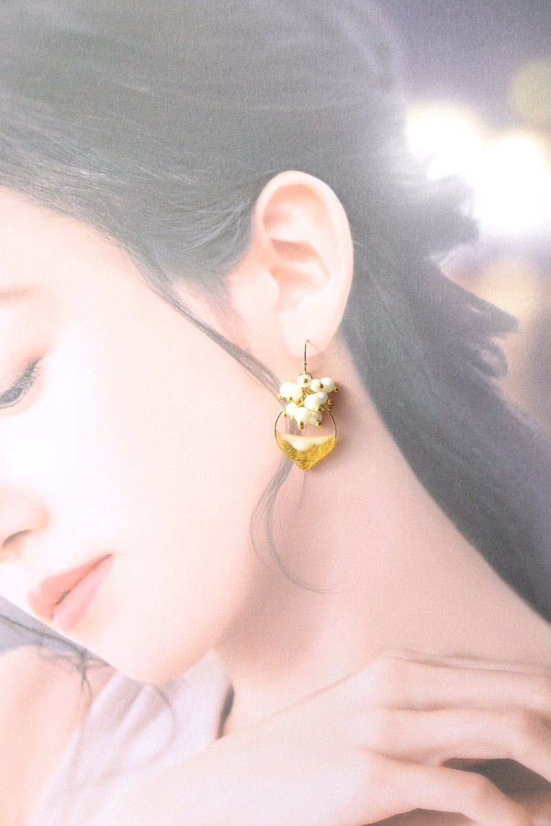 🍺個展新作🍺 Ravissant ~The beer~ Sサイズ ピアス/イヤリング 各