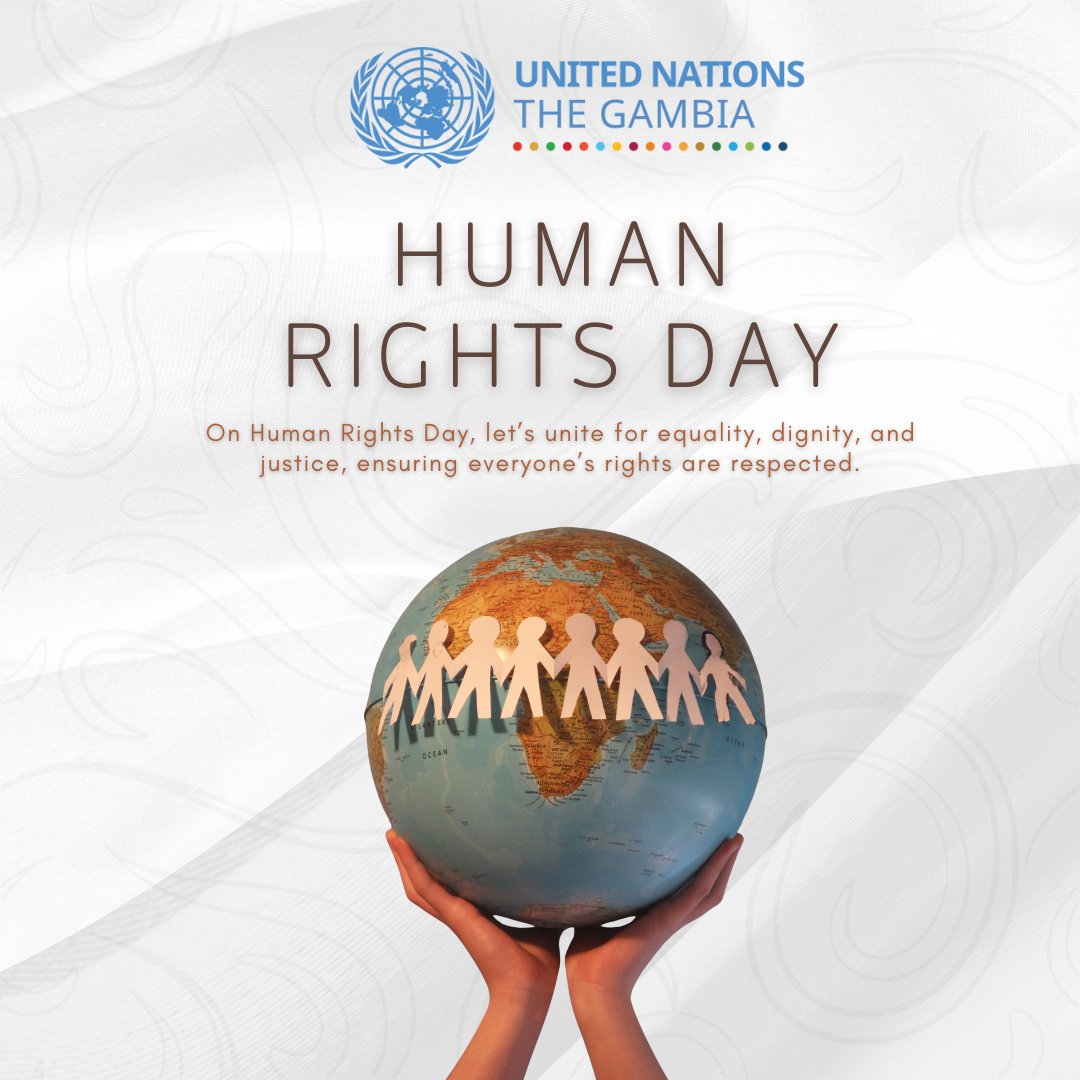 On #HumanRightsDay, we celebrate The #Gambia's journey toward justice and dignity for all. From truth and reconciliation to protecting freedoms, every step forward matters.

We must remind ourselves that human rights are universal, indivisible, &amp; worth defending every single day.