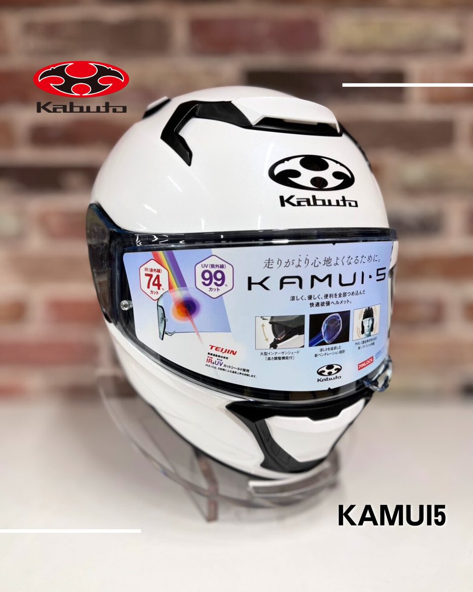 RicoHimeji's tweet image. 【新商品入荷‼️】
KABUTO KAMUI-5入荷しました⭐️
インナーバイザー付きヘルメットで、長さ調節可能‼️
従来品より涼しく快適に✨
12月13日土曜日KABUTOフィッティングイベント開催📣
※プロフィッティングサービス・オプションパーツは未発売

#KABUTO #ヘルメット #KAMUI5  #ライコランド姫路