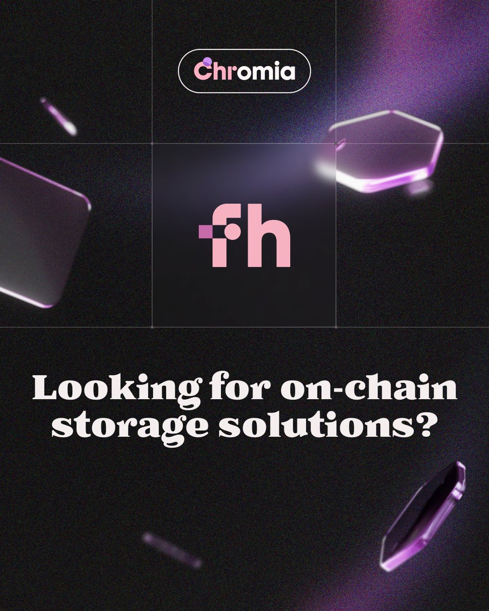 Chromia's tweet image. Looking for a decentralised storage solution on chain? 🔗  

Check Filehub, it ensures data integrity and availability even when faced with external disruptions 📦