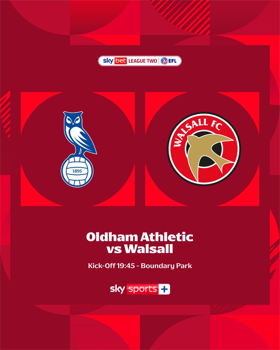 Two fixtures for you this evening! 

#EFL | #SkyBetLeagueTwo