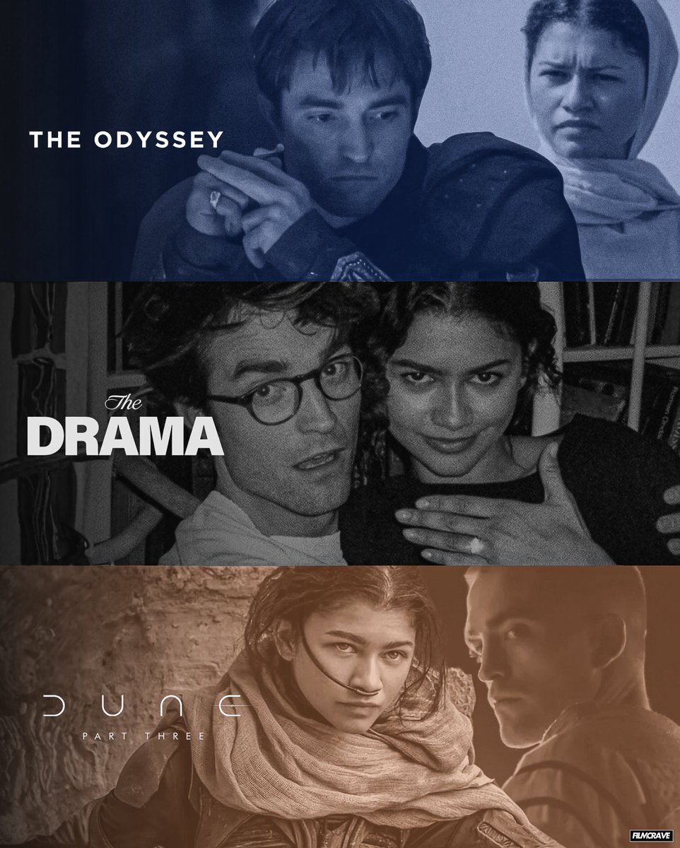 _filmcrave's tweet image. Zendaya and Robert Pattinson in 2026. 🎥