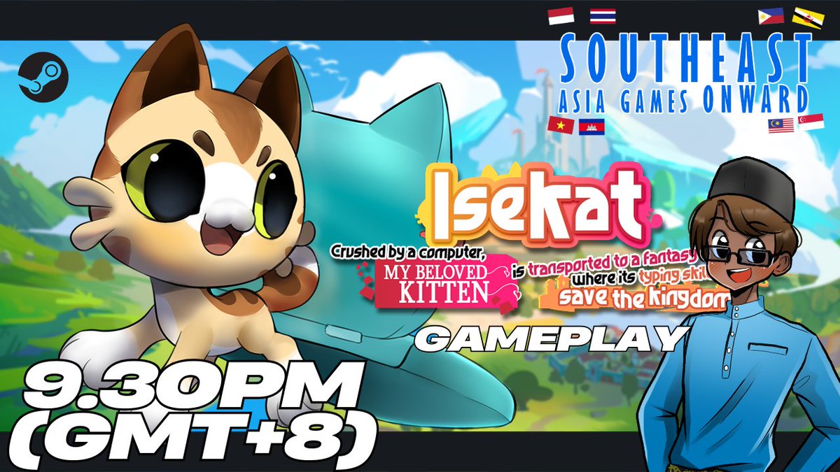 📹GAME SHOWCASE NIGHT!📹
HEYHO EVERYONE! Join me tonight as I play Isekat made by the awesome people of <a href="/InspiteGames/">InSpite | Isekat ⌨️ TYPING GAME | NOW OUT 28NOV</a> !

twitch.tv/primer_icetea @ 9.30PM(GMT+8)! 

TQ to <a href="/SEAGamethetic/">South East Asia Game Aesthetic</a> <a href="/VirtualSEAsia/">Virtual SEAsia</a> <a href="/PlayPrimeShow/">PlayPrime</a> &amp; <a href="/sggassociation/">Singapore Games Association</a> !

See y'all tonight!
#SEAGO2025