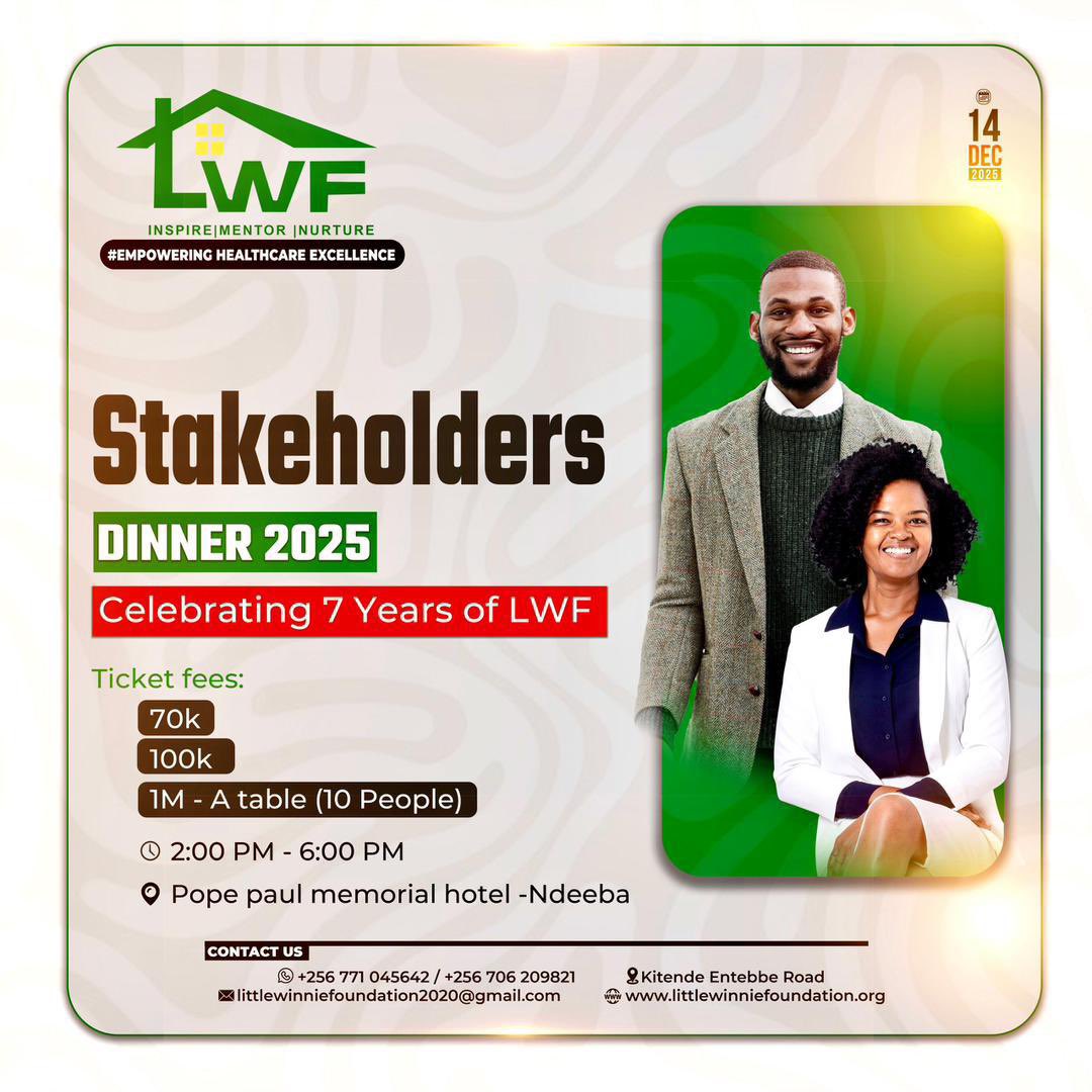 This Sunday -14/12/25, We are celebrating <a href="/LittleWinnieFo2/">Little Winnie Foundation</a> at 7years !

Shall you be part of our Annual Stakeholders Dinner 2025 !

Register your attendance:Watsp +256771045642

littlewinniefoundation.org 

#Soft skills #Entrepreneurship #Work readiness skills #Community impact