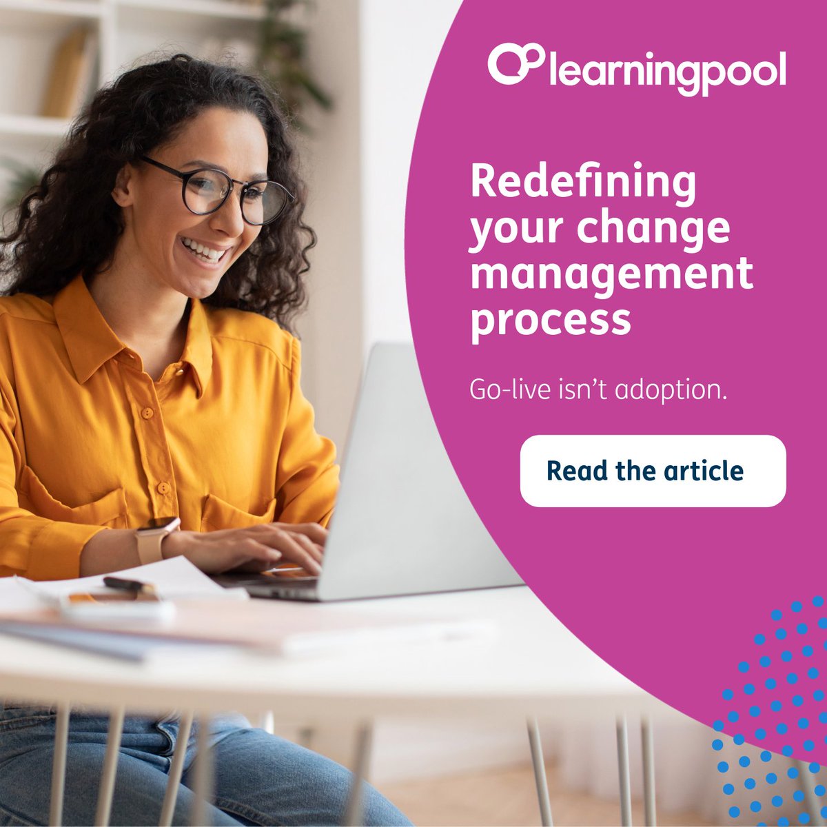 LearningPool's tweet image. Go-live isn’t adoption.
Teams forget steps. Experts get pinged. ROI slows. 🚫

Continuous in-app support helps change stick long after launch.

Read how we’re helping orgs reduce rollout fatigue + improve productivity: hubs.ly/Q03XBrl70

#ChangeManagement #DigitalAdoption