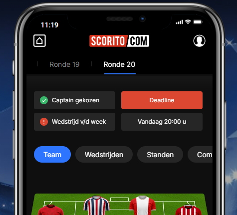 ⚠ KKD'ers opgelet!

Vanavond om 20:00 uur begint speelronde 20 in de Keuken Kampioen Divisie

Vergeet je opstelling niet!

#TopCoachKKD