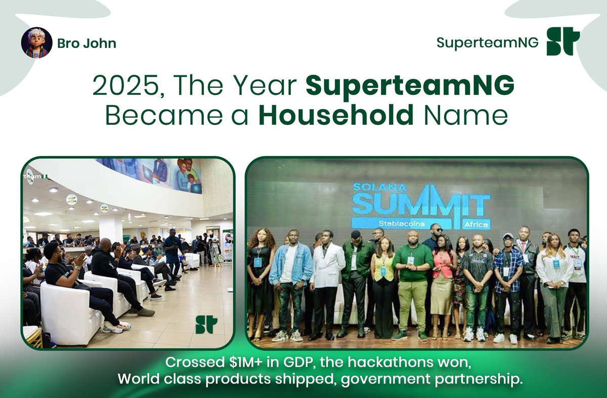 BRO_JOHN_HQ's tweet photo. @angry__pacifist @Nectar_finance @SuperteamNG @RalAndrewTalks @NzubeEzudo @Harri_obi I know you're already triggered to find out more about the biggest moments that happened in SuperteamNG in 2025.

Here's the link to the article, frens!🔥

https://t.co/ttcQxaa6eS https://t.co/trscvAgwnZ