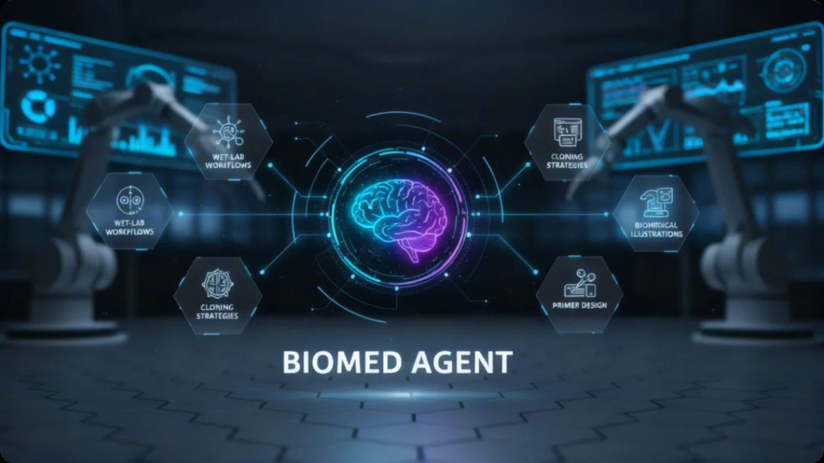 Ronycoder's tweet image. 🚀 Researchers, this is HUGE.

@scispace just launched BioMed Agent — an AI co-scientist for biomedical research.

It can design workflows, primers, cloning strategies, and even biomedical illustrations… all from a single prompt.

Here’s the full breakdown 👇