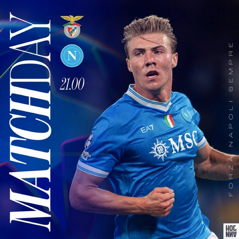 SscNapoliFRA's tweet photo. JOUR DE CHAMPIONS !

Match crucial pour la qualif avec un déplacement à Lisbonne contre Benfica et Mourinho. 
3pts seraient un énorme pas vers les barrages.
À voir si McTominay jouera dès le début, l’écossais est un peu touché physiquement. 

Coup d’envoi 21h

#BenficaNapoli #UCL https://t.co/WUEJtAKjJG
