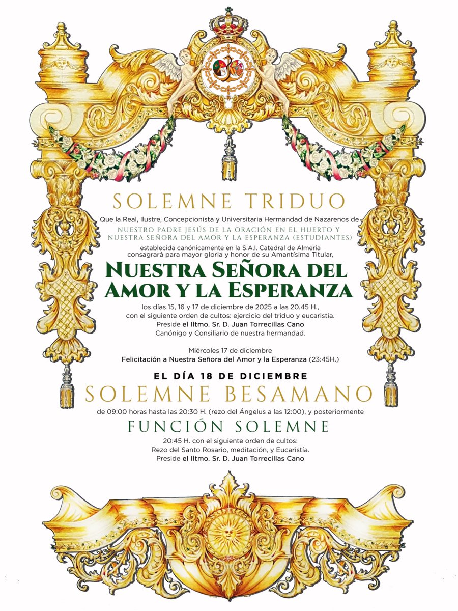 CULTOS|

Informamos de cuáles son los actos de culto programados en honor a nuestra titular.

cofradiadeestudiantes.com/cultos-a-ntra-…