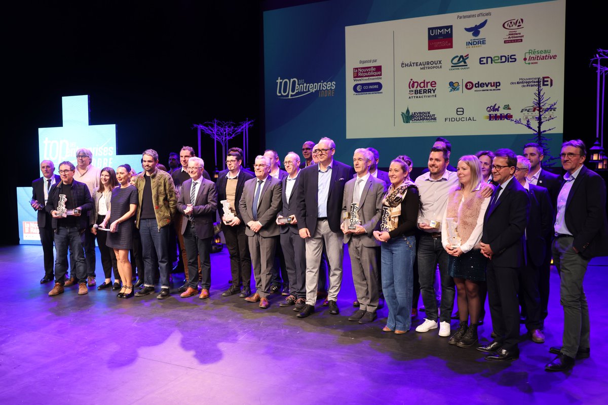 cci_indre's tweet photo. Belle soirée du #TopdesEntreprises #Indre 2025 hier soir à @Equinoxe36 

8 entreprises primées lors de cette soirée coorganisée par La Nouvelle République et la #CCI36 
Retrouvez le palmarès sur https://t.co/R3t491zBNJ

@Prefet36 @Indre36 @RCValdeLoire @CCI_CentreVdL @ccifrance https://t.co/4FzZJBzNkm