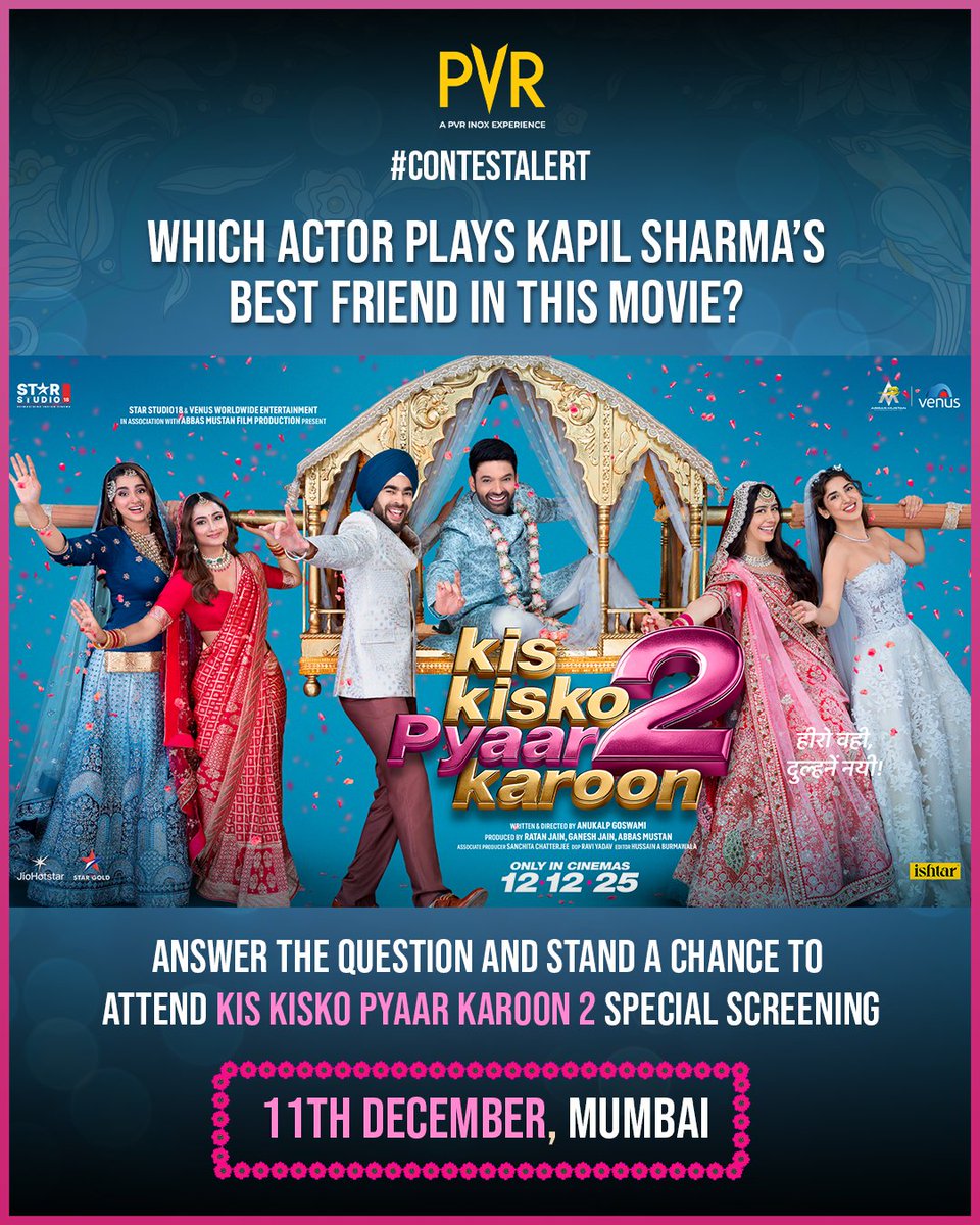The comedy riot is headed your way! Answer a simple question and stand a chance to attend the special screening in Mumbai on Dec 11. Steps: 1. Share your answer along The comedy riot is headed your way! Answer a simple question and stand a chance to attend the special screening in Mumbai on Dec 11. Steps: 1. Share your answer along