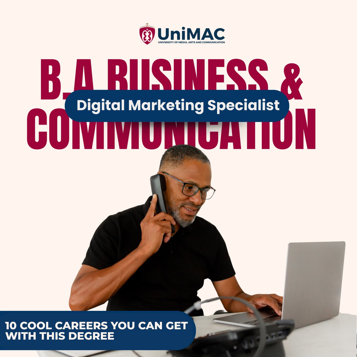 unimac_mktdept's tweet photo. Business &amp; Communication isn’t just a programme, it’s a whole career playground.
Swipe to discover 10 cool career paths you can explore.

#UniMACIJ #BusinessAndCommunication #FutureLeaders #StudyAtUniMACIJ #NextGenCommunicators https://t.co/HNSUvkIMDg