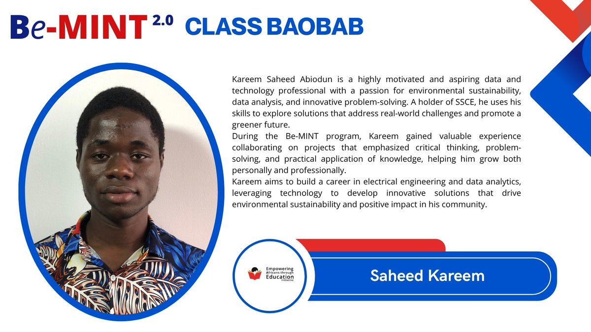 AfricansThrough's tweet image. Watching their growth, confidence, and transformation has been nothing short of inspiring. We are excited for the remarkable impact they are destined to make.
#DigitalSkills #SkillBuilding #CareerGrowth #SoftSkills #InspiringStories