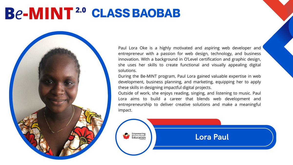 AfricansThrough's tweet image. Watching their growth, confidence, and transformation has been nothing short of inspiring. We are excited for the remarkable impact they are destined to make.
#DigitalSkills #SkillBuilding #CareerGrowth #SoftSkills #InspiringStories