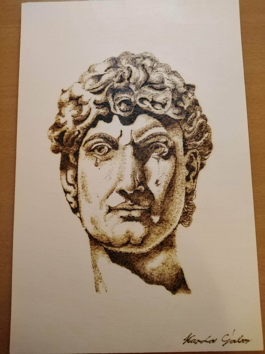 DrakArtForge's tweet photo. Hi all, let me share my latest work! (pyrography technique)

Title: War of the soul

#art #drawingart #drawings #Greek #portraitphotography https://t.co/IKQYwvFWRx