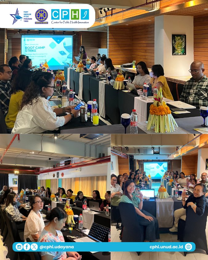 cphiudayana's tweet photo. PUI-PT CPHI Universitas Udayana telah melaksanakan Boot Camp STRIKE (Strategic Reinforcement for Institutional Knowledge &amp; Ecosystem) pada 6–7 Desember 2025 di Tijili Hotel Benoa, Badung. Kegiatan ini menjadi momentum untuk memperkuat kelembagaan CPHI Udayana https://t.co/IemPvRgqEd