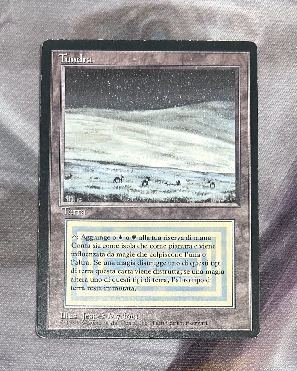 mtg Tundra イタリア語　FBB 黒枠 商品情報】 イタ語黒枠tundra入荷しました😈☃️ 流行りの青白石鍛冶用