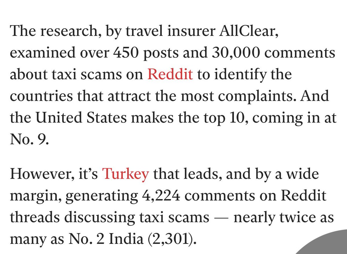 Reddit’e yapılan yorumlarda Türkiye taksici dolandırıcılığında birinci
Bu mafyaya kim ne zaman dur diyecek acaba?