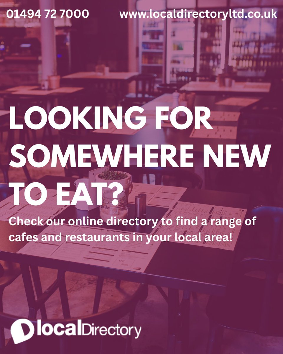 Hungry for something new? 😋 Discover amazing cafés and restaurants in your area with our online directory!  ✨ Find your next favourite spot today: localdirectoryltd.co.uk #onlinedirectory #localdirectory