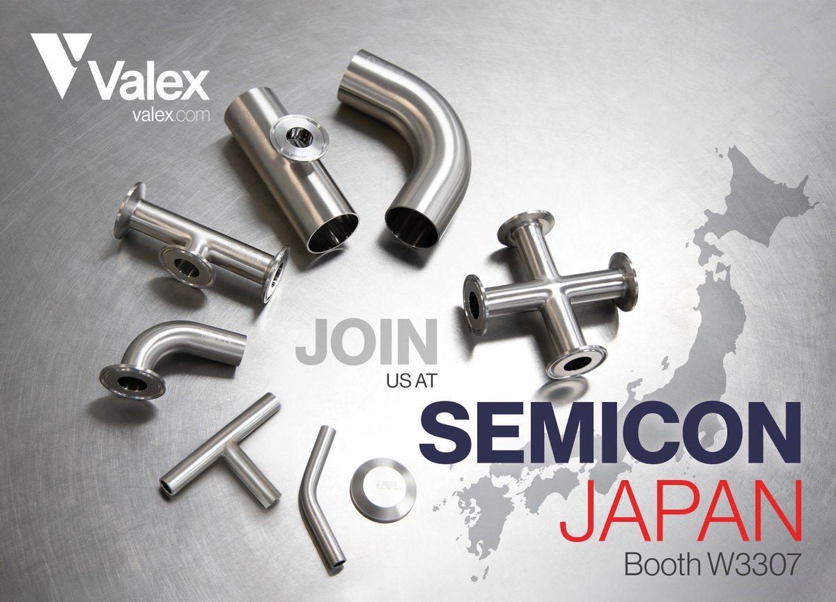 We will be at Semicon Japan in Booth #W3307 with Maruichi Stainless Steel Tube Company. If you plan to attend, please let us know — we’d like to connect and discuss how we can work together. Looking forward to seeing you there.
#SemiconJapan #Valex #Maruichi #MeetUs