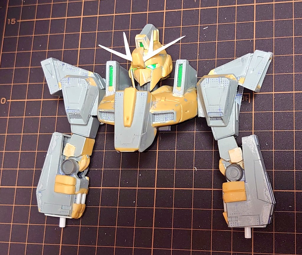 【1/100 ZⅡ】、腕を作りました😀❗

こちらも本体と並んで設定にないディテールをちょい足ししながら試行錯誤して進めてますw
肩と肘は一軸可動で、この先大きく重いメガビームライフルを持つので、細かい可動より関節強度優先にしています。

#ZMSV
#機動戦士Zガンダム