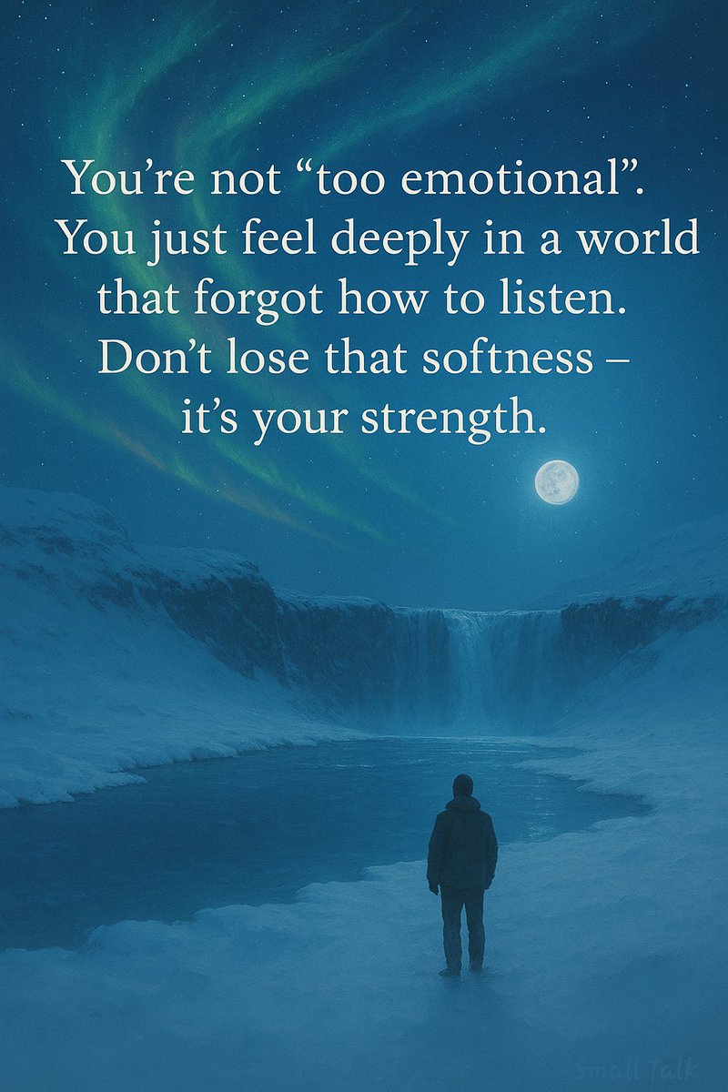 The world often forgets how to listen.
Keep your softness anyway.