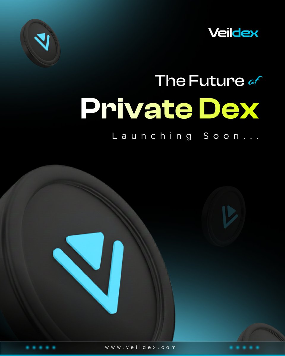 Veil_Dex's tweet image. The wait is nearly over.
VeilDex is entering its final stage — the age of true privacy-first trading is about to begin.

A new DEX is rising.
Coming soon. Get ready.

$COTI #VeilDex #LaunchingSoon