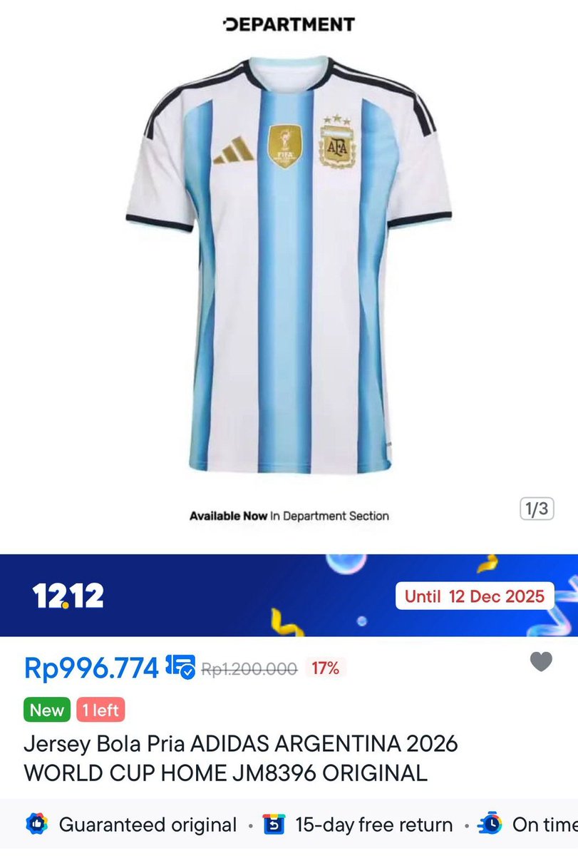 libwrty's tweet image. Belanja jersey buat piala dunia dari sekarang aja harga promo Blibli 1212 sayang kalo dilewatkan.