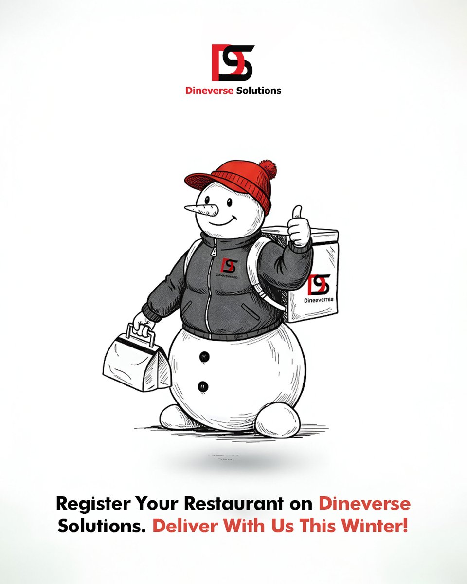 Dineversesol's tweet photo. Ready to sleigh the winter season?

Partner with Dineverse Solutions and ensure your delicious food reaches every customer, no matter the weather. We offer reliable, efficient delivery services designed to boost your sales and expand your reach.

#restaurants #restaurantowners https://t.co/ydovxtXHVF